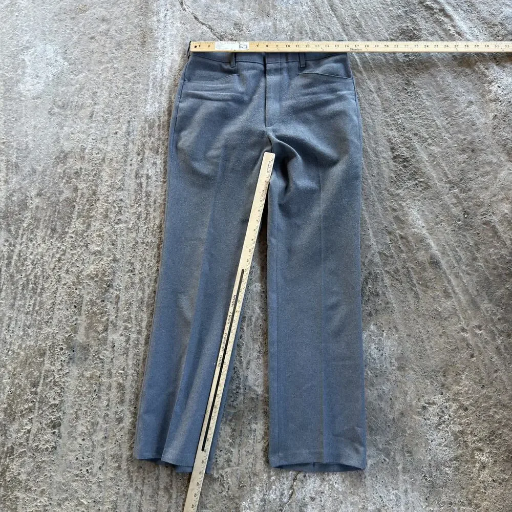Vintage Levi's Action Action Slacks Gray Trouser Pants Men's 80s Preppy 32x31